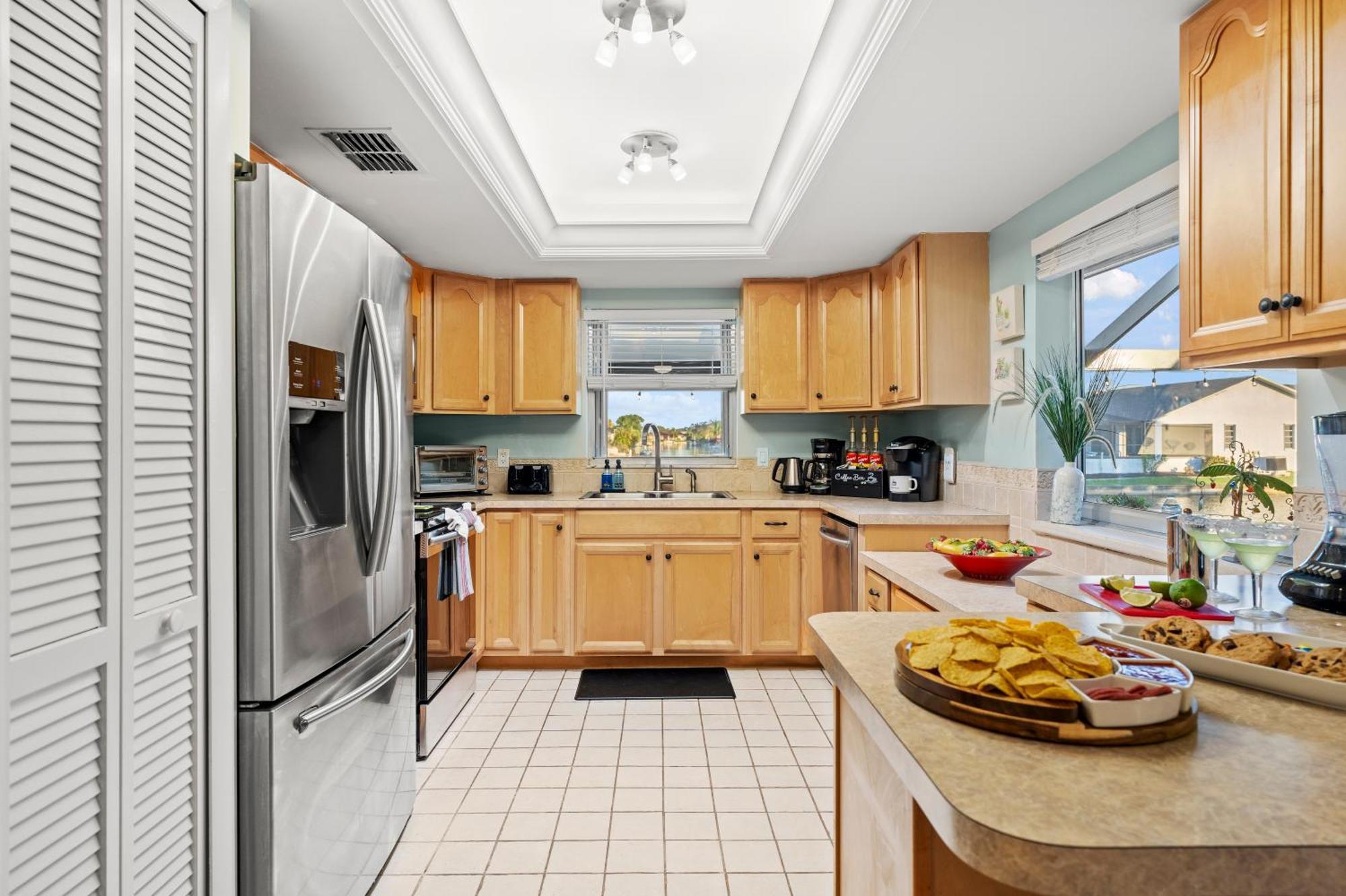 Serenity Waterfront Villa With King Suite, Private Pool, Great Lanai Enclosure And Long Water Views Cape Coral Exterior foto